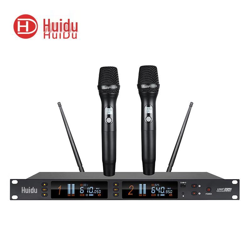 Huido MR-670 Professional Wireless Dual Handheld Microphone System (CN version)
Huido MR-670 Professional Wireless Dual Handheld Microphone System (CN version)