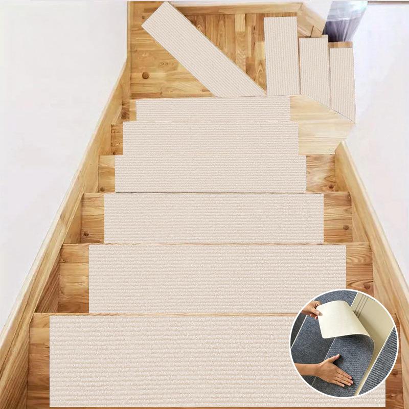 80X20cm Staircase Mat Non-Slip Self-adhesive Stair Tread Carpet Mat Safety Soft Stripe Door Mat Home Decor 80cmX20cm слонова кістка
80X20cm Staircase Mat Non-Slip Self-adhesive Stair Tread Carpet Mat Safety Soft Stripe Door Mat Home Decor 80cmX20cm слонова кістка
