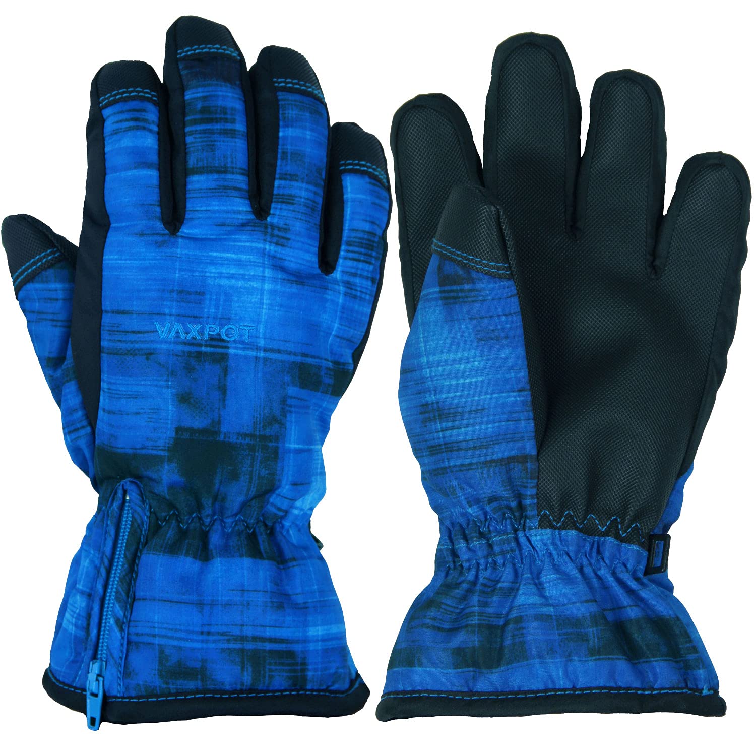 VAXPOT Ski and Snowboard Gloves for Kids and Junior Boys with Waterproof and Insulated Pads (VA-3959 CH-BLU, 130cm) Anti-Lost Straps, Film,
VAXPOT Ski and Snowboard Gloves for Kids and Junior Boys with Waterproof and Insulated Pads (VA-3959 CH-BLU, 130cm) Anti-Lost Straps, Film,