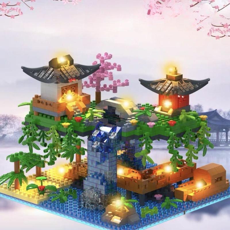 Big Flowers Tree House Building Blocks Set for Adults Chinese Architecture Model Bonsai Toys with String Lights Home Decoration
Big Flowers Tree House Building Blocks Set for Adults Chinese Architecture Model Bonsai Toys with String Lights Home Decoration