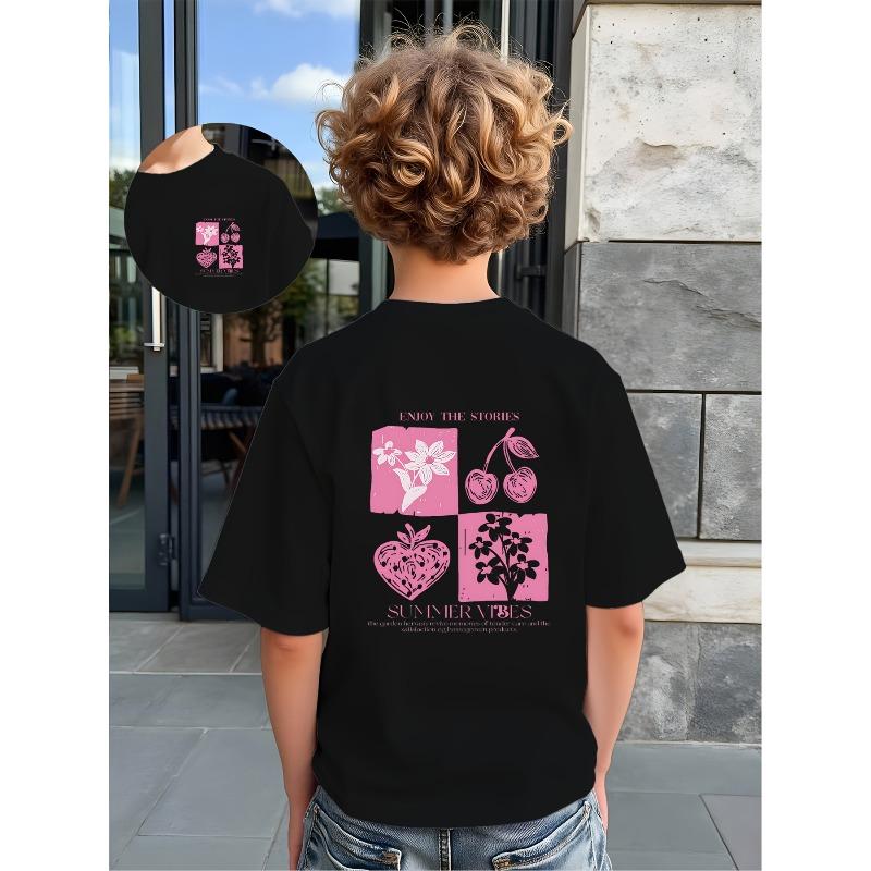European Size Childrens Crew Neck Short Sleeved T Shirt with Creative Pattern Printing 98cm чёрный
European Size Childrens Crew Neck Short Sleeved T Shirt with Creative Pattern Printing 98cm чёрный