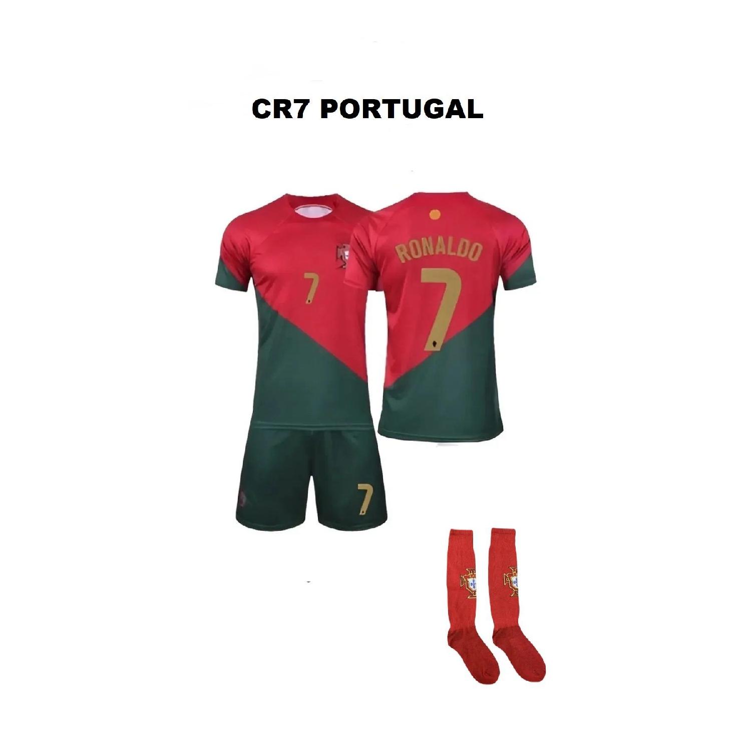 Носки с логотипом Portugal Ronaldo, домашний комплект из красно-зеленых детских трикотажных шорт сезона 23/24
Носки с логотипом Portugal Ronaldo, домашний комплект из красно-зеленых детских трикотажных шорт сезона 23/24