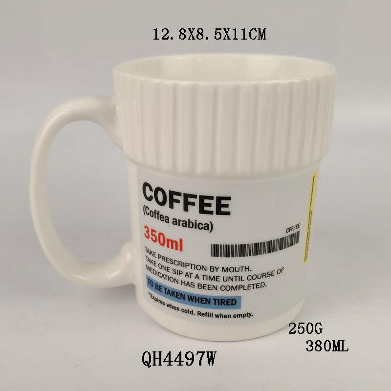 Керамическая банка для лекарств, кофейная чашка, креативная чашка для лекарств, форма бутылки для лекарств, рисунок кружки, чашка для воды 301-400ml
Керамическая банка для лекарств, кофейная чашка, креативная чашка для лекарств, форма бутылки для лекарств, рисунок кружки, чашка для воды 301-400ml