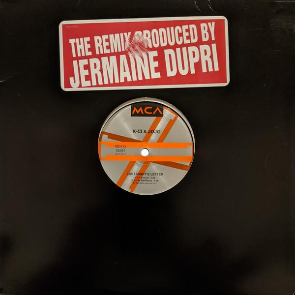 12inch Record K-CI & JOJO - Last Night s Letter MCA1255391 MCA Records 1997 US Rap & Hip-Hop/R&B Used
12inch Record K-CI & JOJO - Last Night s Letter MCA1255391 MCA Records 1997 US Rap & Hip-Hop/R&B Used
