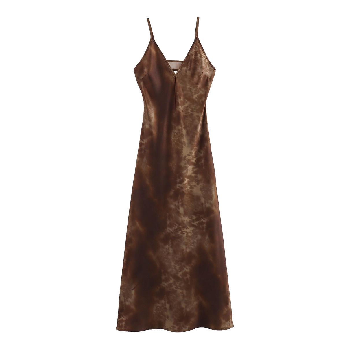 Платье из французского шелкового атласа в европейском и американском стиле с открытой спиной и V-образным вырезом для женщин Small
Платье из французского шелкового атласа в европейском и американском стиле с открытой спиной и V-образным вырезом для женщин Small