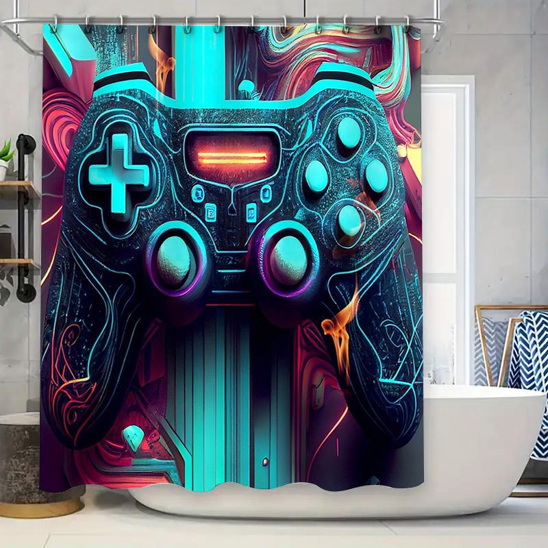 Gaming Shower Curtain Abstract Controller Design Bathroom Decor Modern Washable Waterproof Home Decor Art W60H190(CM)-1 Pcs
Gaming Shower Curtain Abstract Controller Design Bathroom Decor Modern Washable Waterproof Home Decor Art W60H190(CM)-1 Pcs