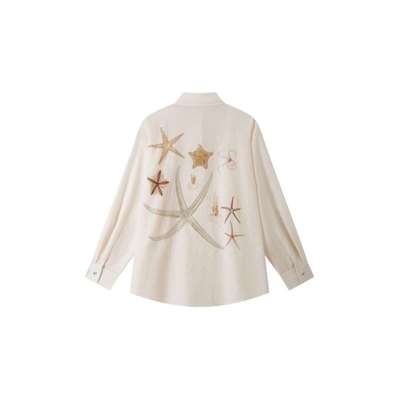 Thelight Dark Stripes Print Hot Drilling Long sleeve Shirts Women 2025aw Thin Versatile Sun Protection Top Creamy-white Pale yellow L
Thelight Dark Stripes Print Hot Drilling Long sleeve Shirts Women 2025aw Thin Versatile Sun Protection Top Creamy-white Pale yellow L