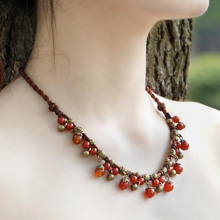 Бохо Стиль Ювелирные изделия Этнические ювелирные изделия Агат Халцедон ожерелье ручной работы
Бохо Стиль Ювелирные изделия Этнические ювелирные изделия Агат Халцедон ожерелье ручной работы