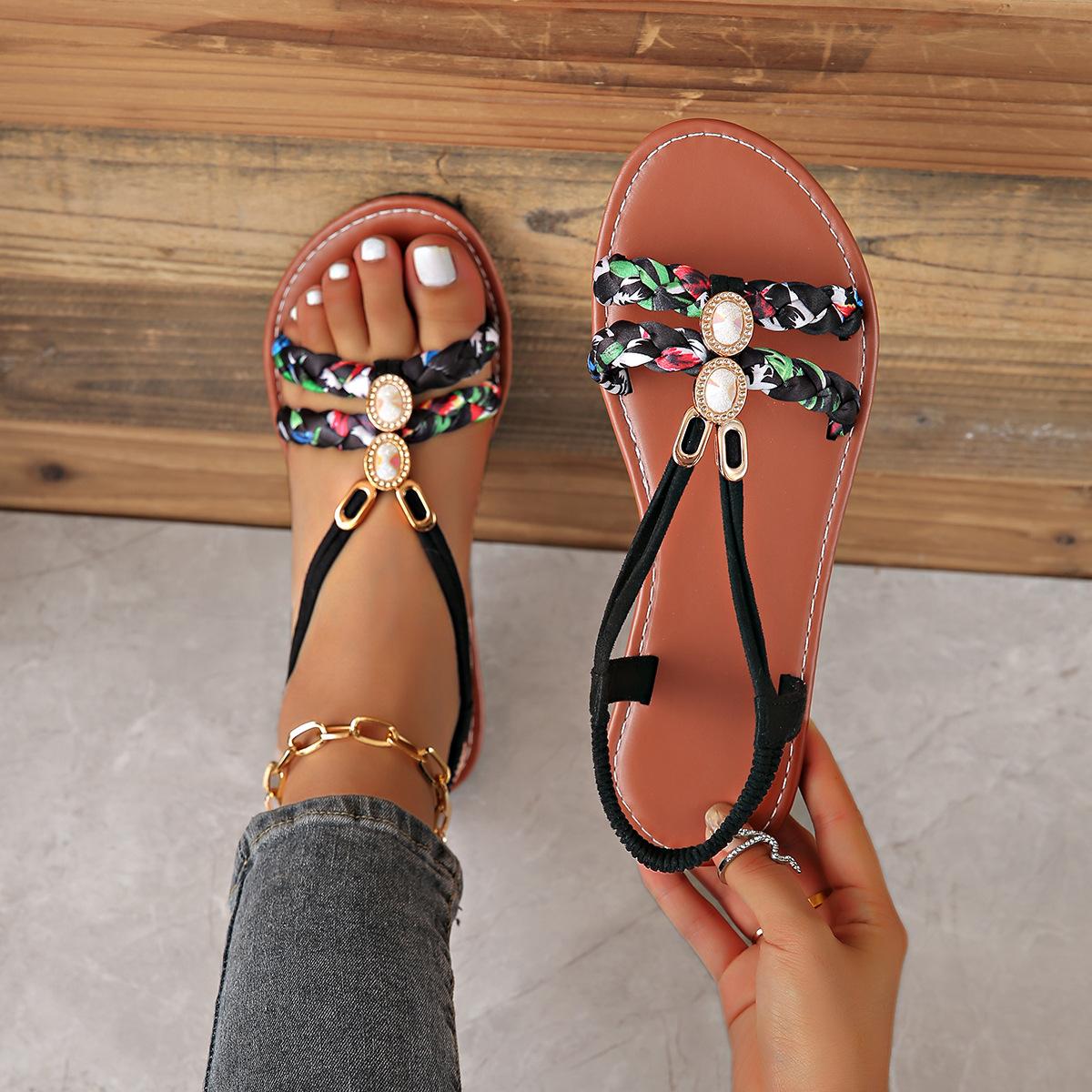 Women Sandals 2026 Summer Women Shoes Soft Sole Wedge Sandals Boho Fashion Beach Flip Flops Shoes Sandals Sandalias Planas 43 чорний
Women Sandals 2026 Summer Women Shoes Soft Sole Wedge Sandals Boho Fashion Beach Flip Flops Shoes Sandals Sandalias Planas 43 чорний