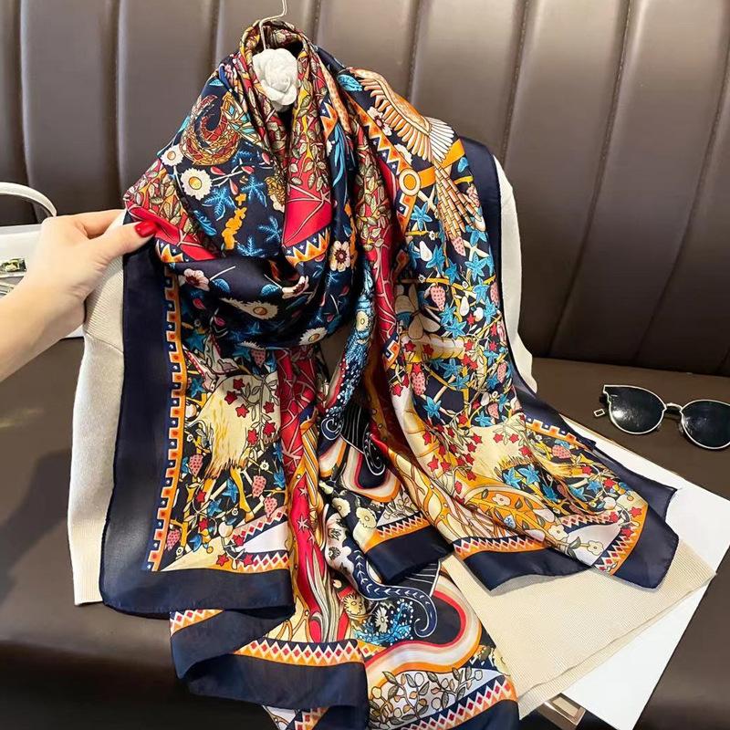 Весна/лето Новый женский шелковый шарф 90 * 180 см Имитация шелкового твила квадратный шарф Модный принт большой квадратный шарф профессиональный шарф 90*180cm
Весна/лето Новый женский шелковый шарф 90 * 180 см Имитация шелкового твила квадратный шарф Модный принт большой квадратный шарф профессиональный шарф 90*180cm