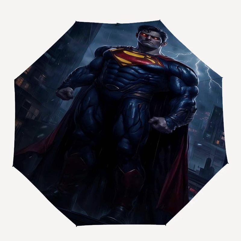 1pc Superman Lightning Automatic Folding Umbrella - Compact 8-Rib Design, Durable Plastic & Iron1420L
1pc Superman Lightning Automatic Folding Umbrella - Compact 8-Rib Design, Durable Plastic & Iron1420L