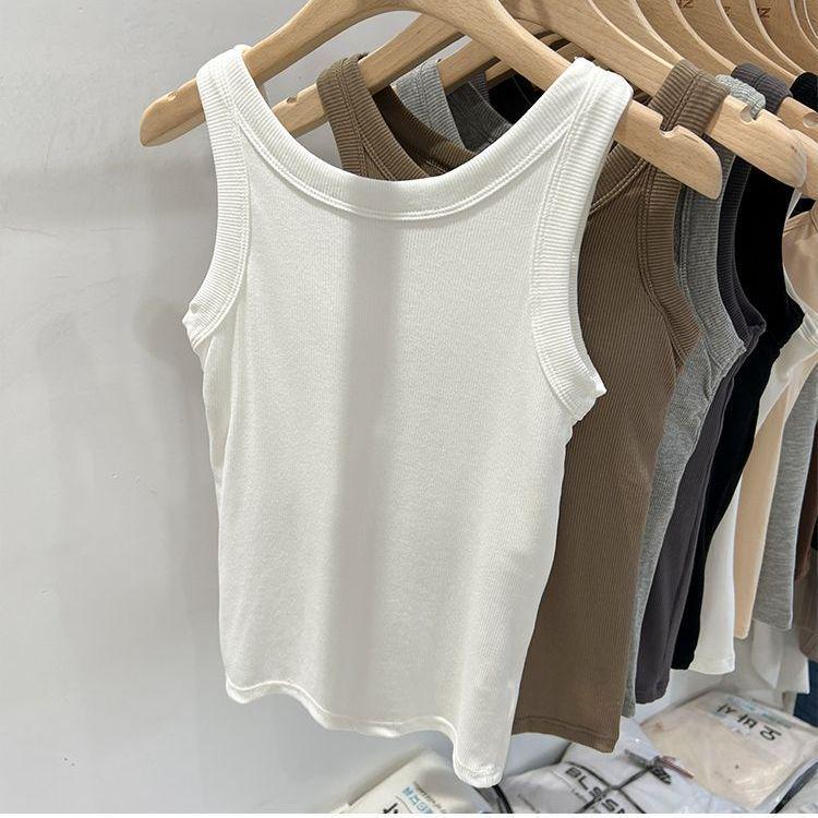 2026 Women s Ribbed Spaghetti Strap Tank Top with Chest Pads, Covers Underarm Fat, No Bra Needed, Sleeveless Summer Outerwear 2XL for 115-125 jin
2026 Women s Ribbed Spaghetti Strap Tank Top with Chest Pads, Covers Underarm Fat, No Bra Needed, Sleeveless Summer Outerwear 2XL for 115-125 jin