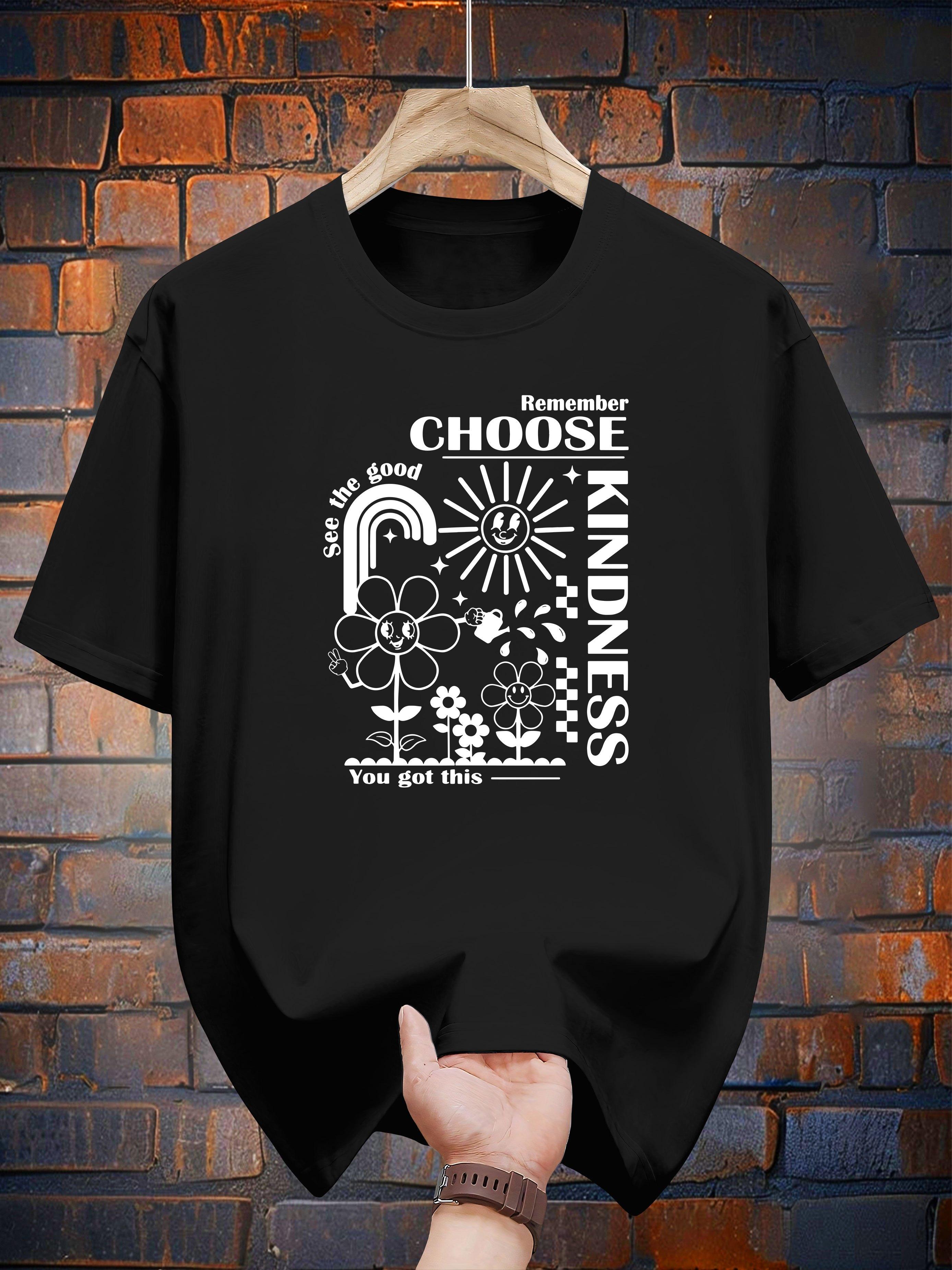 200g 100% Cotton Print Short Sleeve T-shirt - Choose Kindness Design with Sun S
200g 100% Cotton Print Short Sleeve T-shirt - Choose Kindness Design with Sun S