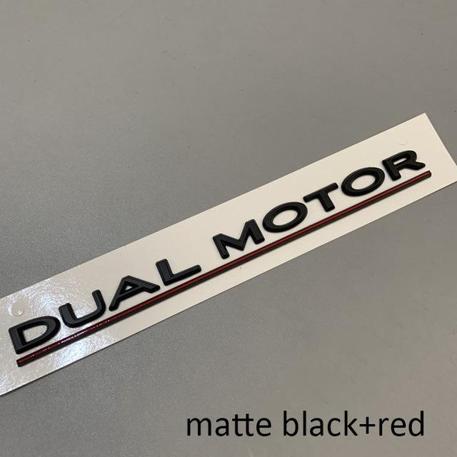 DUAL MOTOR Underlined Letters Emblem for Tesla Model 3 Car Styling Refitting High Performance Trunk Badge Sticker Chrome Black
DUAL MOTOR Underlined Letters Emblem for Tesla Model 3 Car Styling Refitting High Performance Trunk Badge Sticker Chrome Black