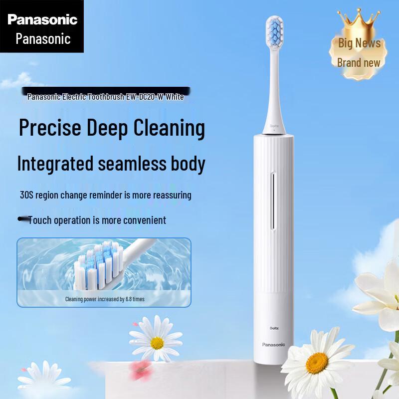 Panasonic DC20 Milk Foam Electric Toothbrush
Panasonic DC20 Milk Foam Electric Toothbrush