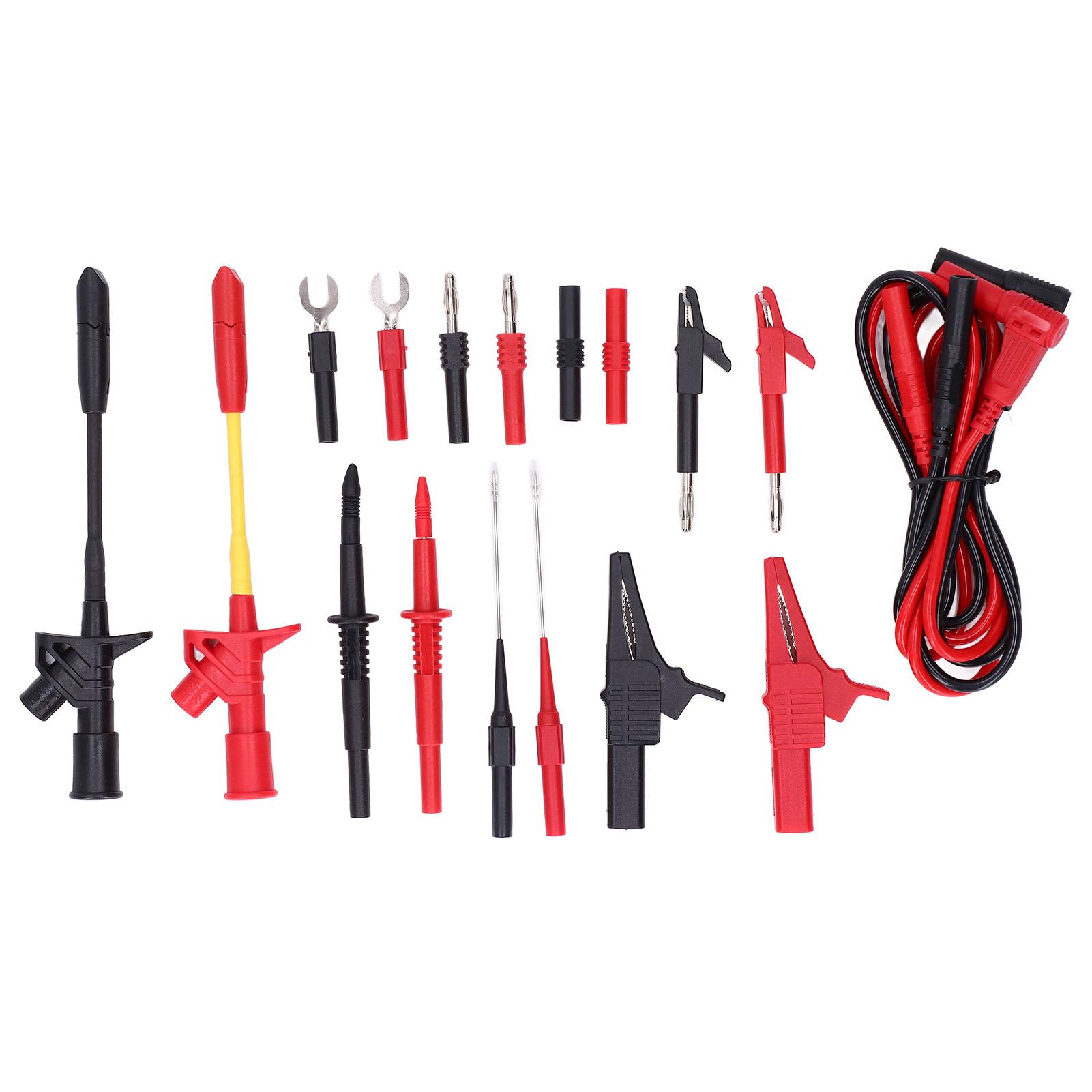 Multi Meter Test Crocodile Clip Banana Plug Piercing Probe Set Kit for Maintenance 
Multi Meter Test Crocodile Clip Banana Plug Piercing Probe Set Kit for Maintenance