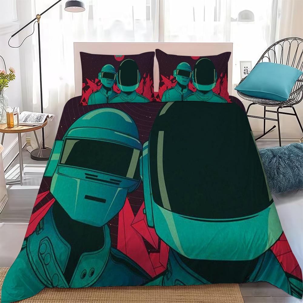 D-Daft P-Punk Duvet Cover Set Home Style Bedding Soft Laundry Cotton Bed 3 Piece Set Student Dormitory Gift 135x200cm
D-Daft P-Punk Duvet Cover Set Home Style Bedding Soft Laundry Cotton Bed 3 Piece Set Student Dormitory Gift 135x200cm