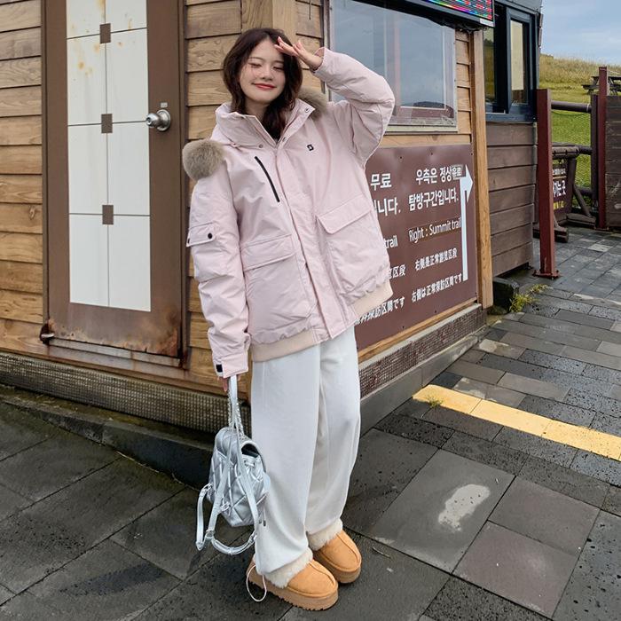 Ji s new fur-collared cotton-padded clothes for women s thickened loose tooling pie to overcome cotton-padded jackets XL рожевий
Ji s new fur-collared cotton-padded clothes for women s thickened loose tooling pie to overcome cotton-padded jackets XL рожевий