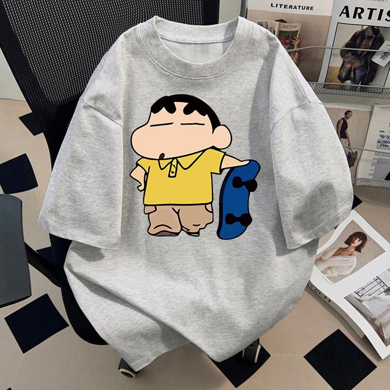 Crayon Shin-chan Unisex Retro Cotton T-shirt - Summer Short Sleeve, Loose Fit 2XL светло-серый
Crayon Shin-chan Unisex Retro Cotton T-shirt - Summer Short Sleeve, Loose Fit 2XL светло-серый