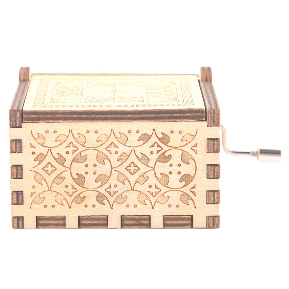 Музична скринька з ручним приводом, різьблена з дерева, дерев яні іграшки з гравіюванням, дитячі подарунки, домашній декор
Музична скринька з ручним приводом, різьблена з дерева, дерев яні іграшки з гравіюванням, дитячі подарунки, домашній декор