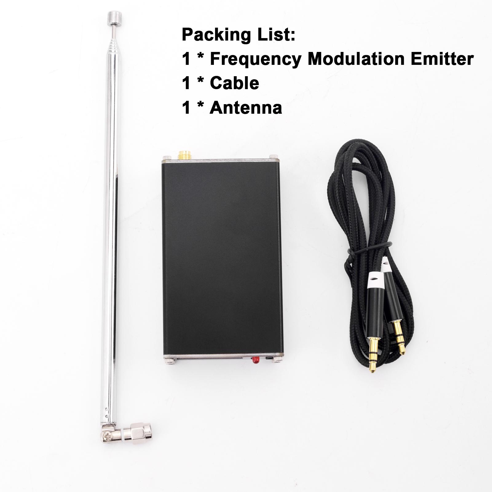 0.5W Frequency Modulation Emitter 76-108Mhz 500mW Digital Display Stereo Transmitting Device Type-C Interface with 2000M Distance for Chu
0.5W Frequency Modulation Emitter 76-108Mhz 500mW Digital Display Stereo Transmitting Device Type-C Interface with 2000M Distance for Chu