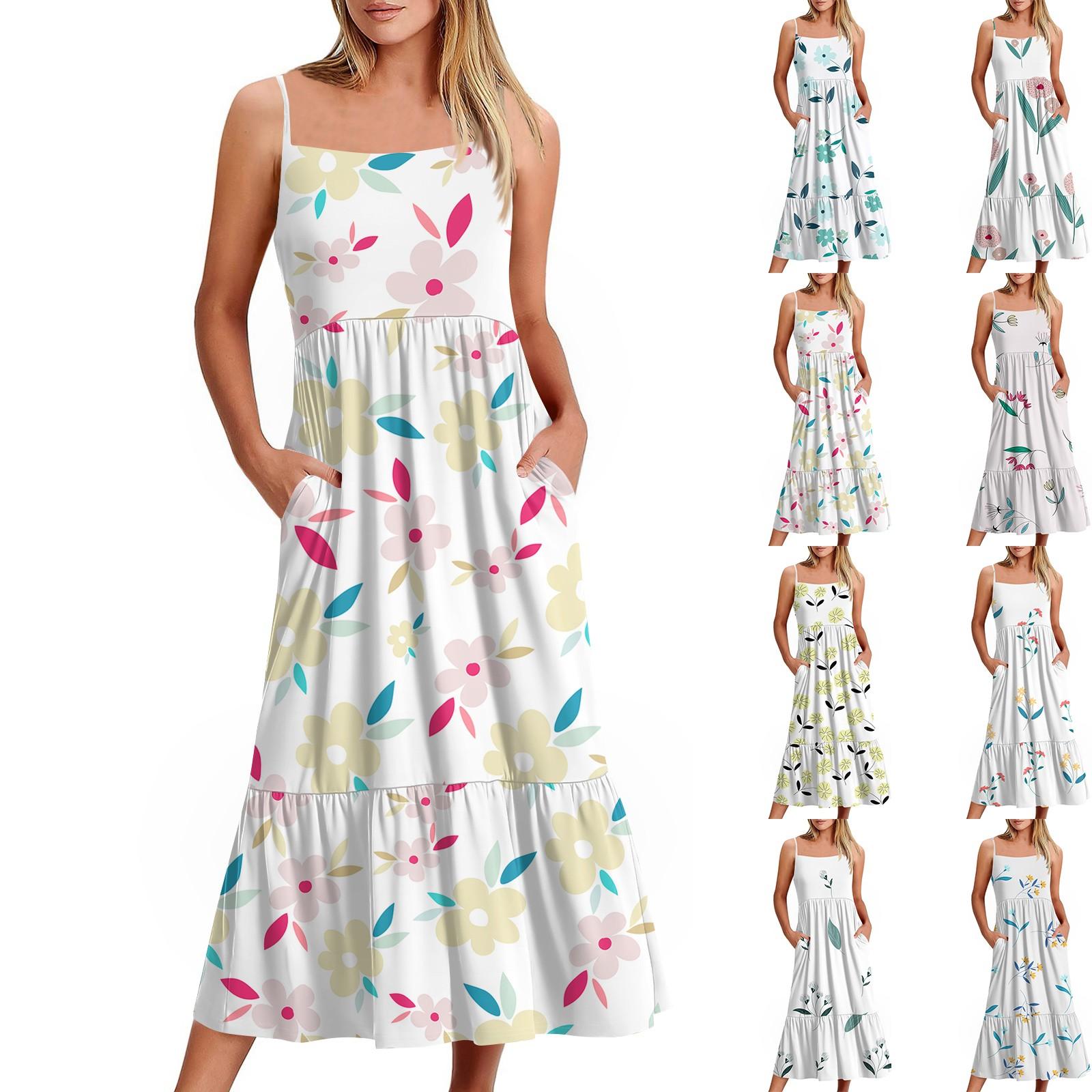 Women s Long Beach Casual Elegant Spaghetti Strap Maxi Dress Floral Low-key Flowing Bohemian Dress XXL
Women s Long Beach Casual Elegant Spaghetti Strap Maxi Dress Floral Low-key Flowing Bohemian Dress XXL