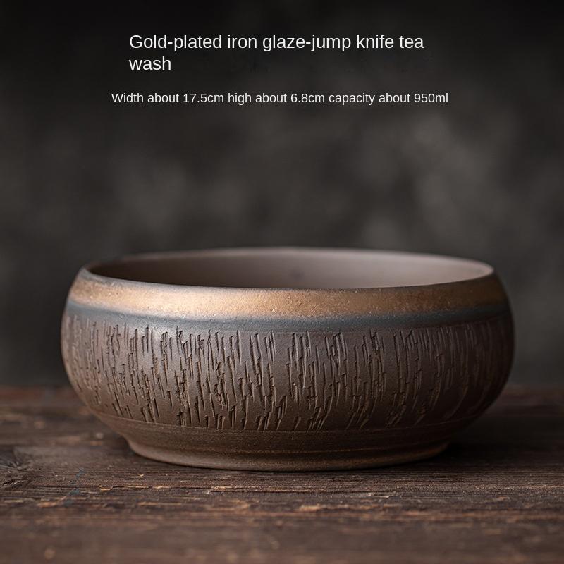 Ancient Burn Jumping Knife Pattern Tea Wash Retro Ceramic Building Water Cup Washing Water Basin Kung Fu Tea Set Accessories
Ancient Burn Jumping Knife Pattern Tea Wash Retro Ceramic Building Water Cup Washing Water Basin Kung Fu Tea Set Accessories