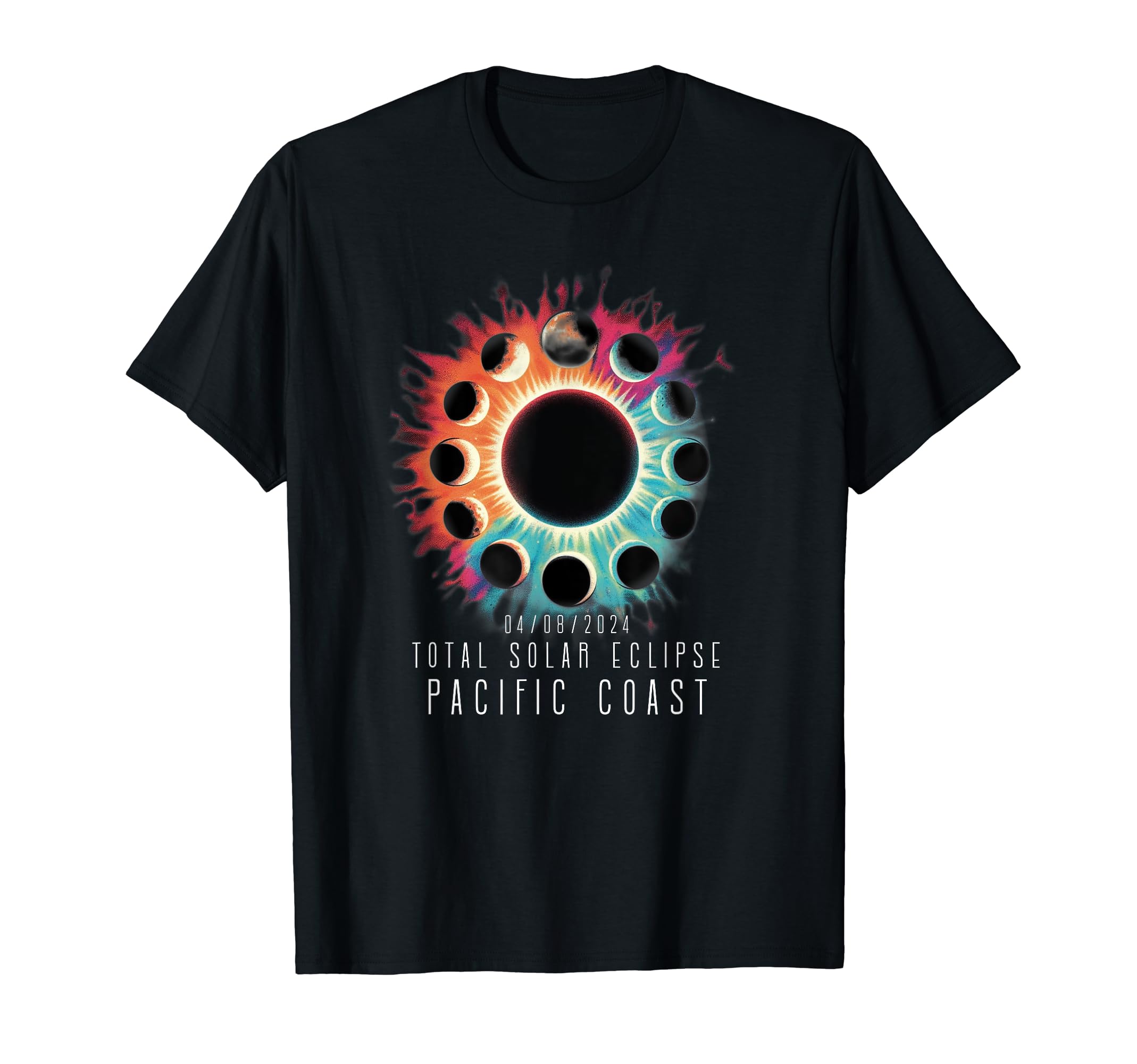 Pacific Coast Eclipse Vintage Style 2024 Tie-Dye T-Shirt чорний
Pacific Coast Eclipse Vintage Style 2024 Tie-Dye T-Shirt чорний