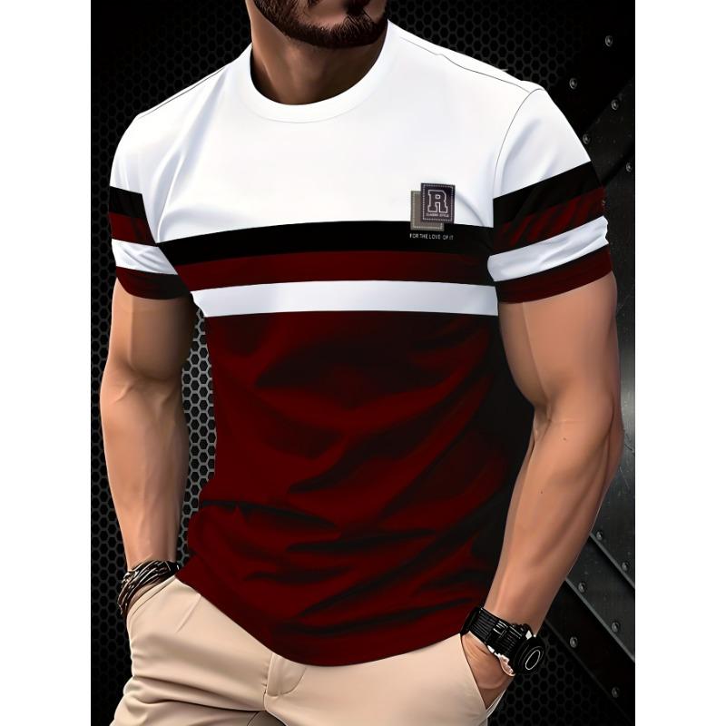 3D модная дышащая мужская футболка в полоску уличная мода одежда XL
3D модная дышащая мужская футболка в полоску уличная мода одежда XL