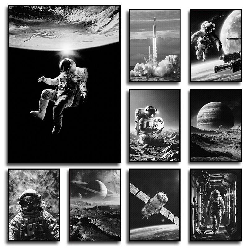 NASA Retro Space Canvas Print Wall Art Vintage Astronaut Rocket Space Station Planets Poster for Living Room Home Office Decor 21cm×30cm NoFrame
NASA Retro Space Canvas Print Wall Art Vintage Astronaut Rocket Space Station Planets Poster for Living Room Home Office Decor 21cm×30cm NoFrame