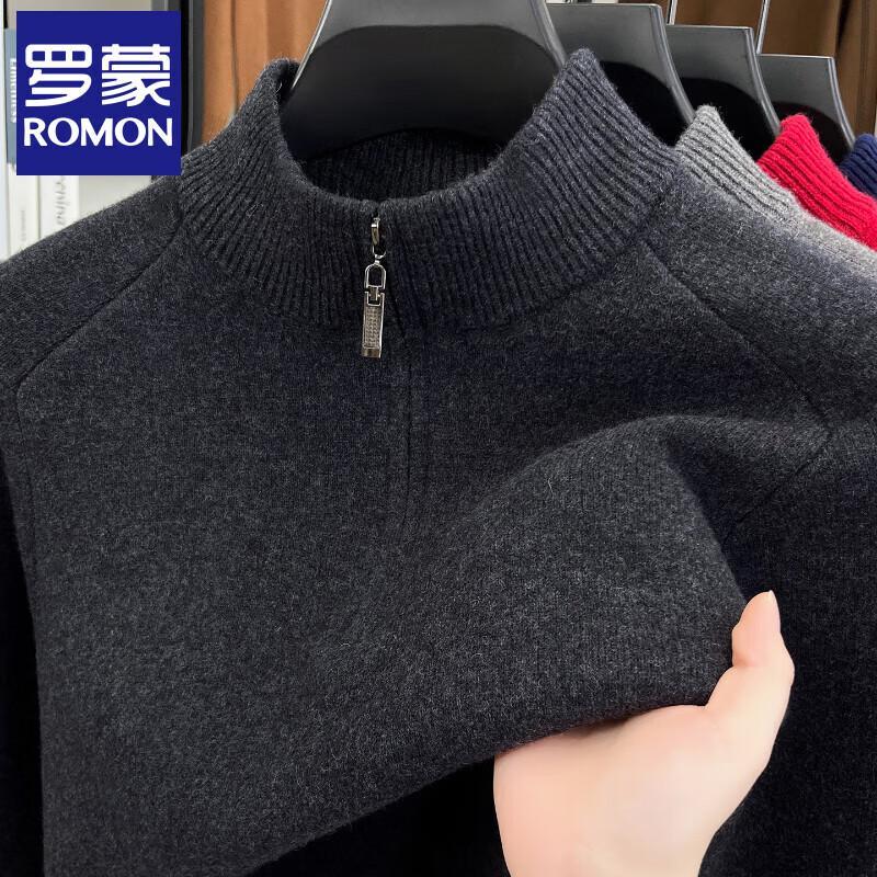 Romon Men s Half-Zip Thickened 100% Merino Wool Sweater M
Romon Men s Half-Zip Thickened 100% Merino Wool Sweater M