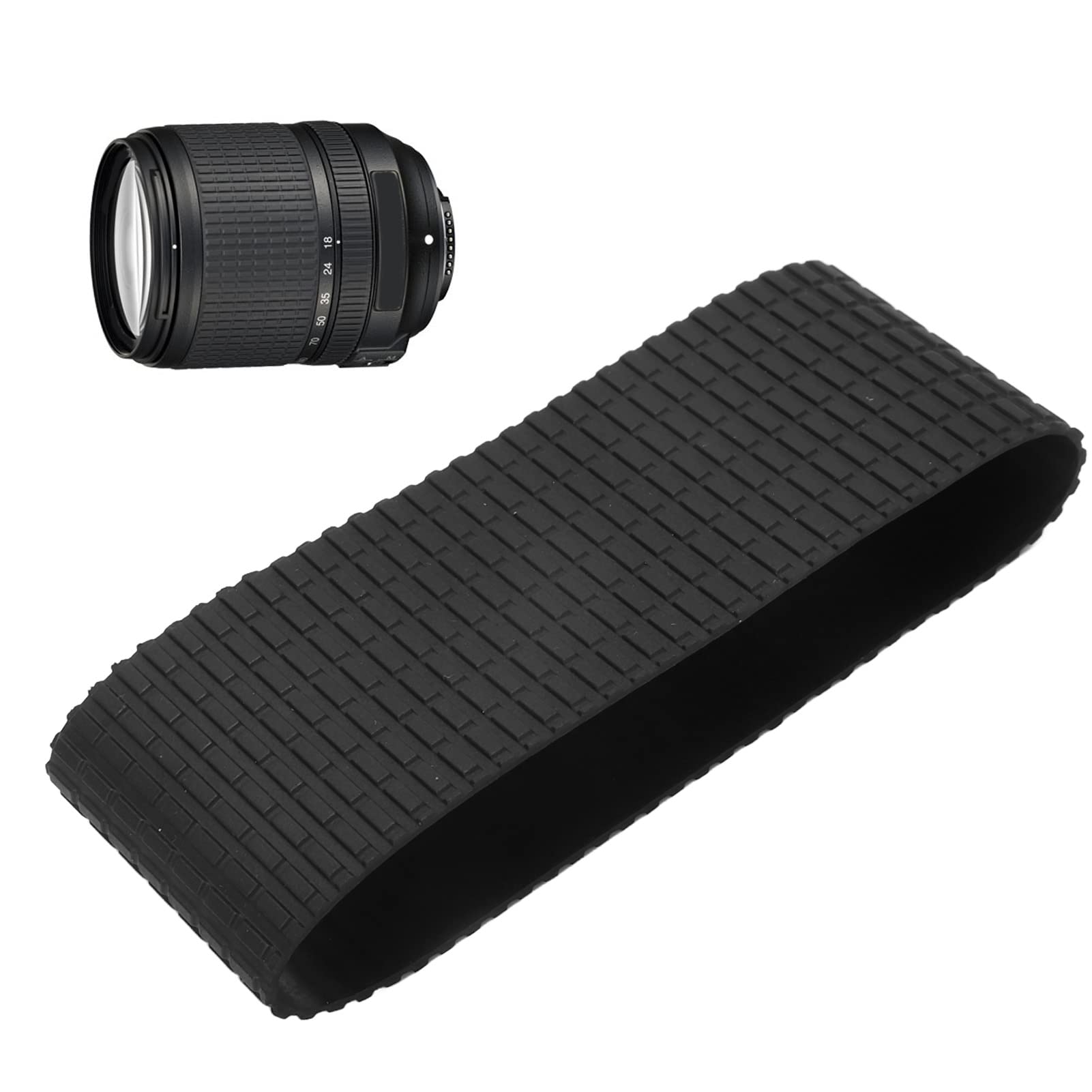 Замінна гумова накладка кільця фокусування для об єктива Nikon AF-S DX Zoom Nikkor 18-135mm F3.5-5.6G IF ED, Гумовий матеріал, Легка установка, Точний розмір, Кілька
Замінна гумова накладка кільця фокусування для об єктива Nikon AF-S DX Zoom Nikkor 18-135mm F3.5-5.6G IF ED, Гумовий матеріал, Легка установка, Точний розмір, Кілька