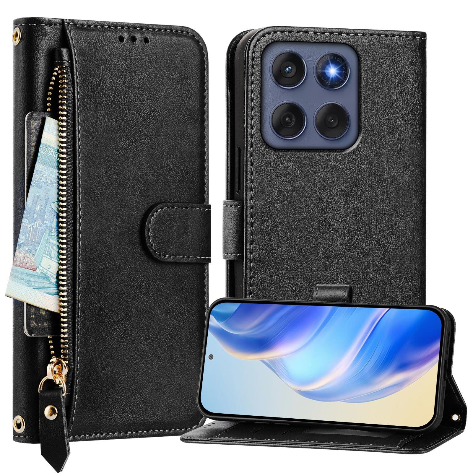 For Motorola Edge 60 Fusion 5G Case Zipper Pocket Multiple Card Slots Leather Phone Cover Black
For Motorola Edge 60 Fusion 5G Case Zipper Pocket Multiple Card Slots Leather Phone Cover Black