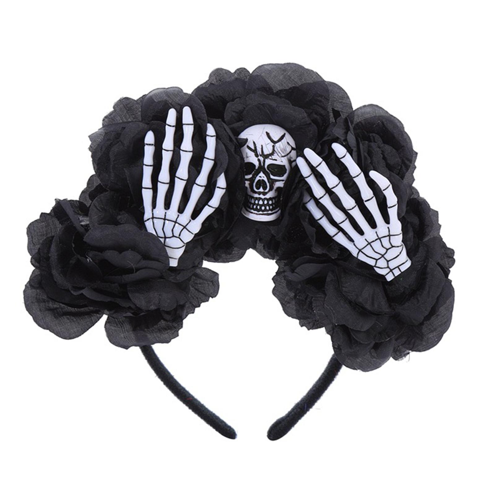 Gothic Skull Headband Halloween Headband Goth Flower Crowns For Women Day Of the Dead Headband Skeleton hand Headband 1 чёрный
Gothic Skull Headband Halloween Headband Goth Flower Crowns For Women Day Of the Dead Headband Skeleton hand Headband 1 чёрный