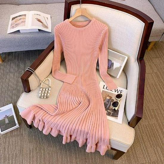 Plus Size Women s Slimming Knit Dress - Over-the-Knee French Style for Autumn/Winter, Perfect Base Layer or Coat Companion. S (80-95 lbs)
Plus Size Women s Slimming Knit Dress - Over-the-Knee French Style for Autumn/Winter, Perfect Base Layer or Coat Companion. S (80-95 lbs)