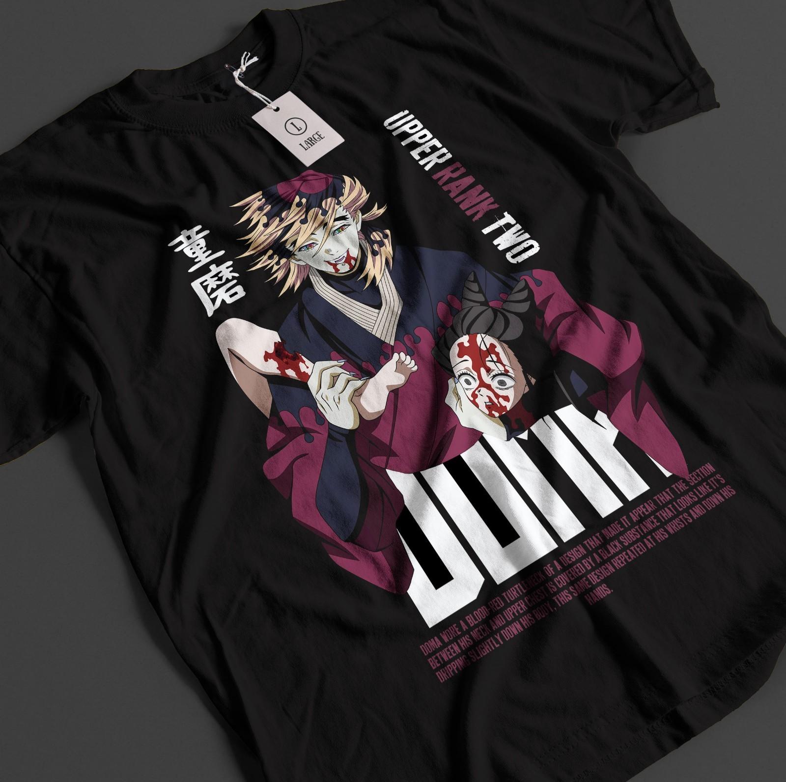 Demon Slayer Shirt Doma Upper Moon 2 T-Shirt Mens Womens Tees Top Tanjiro Kimetsu No Yaiba Muzan Tee M
Demon Slayer Shirt Doma Upper Moon 2 T-Shirt Mens Womens Tees Top Tanjiro Kimetsu No Yaiba Muzan Tee M