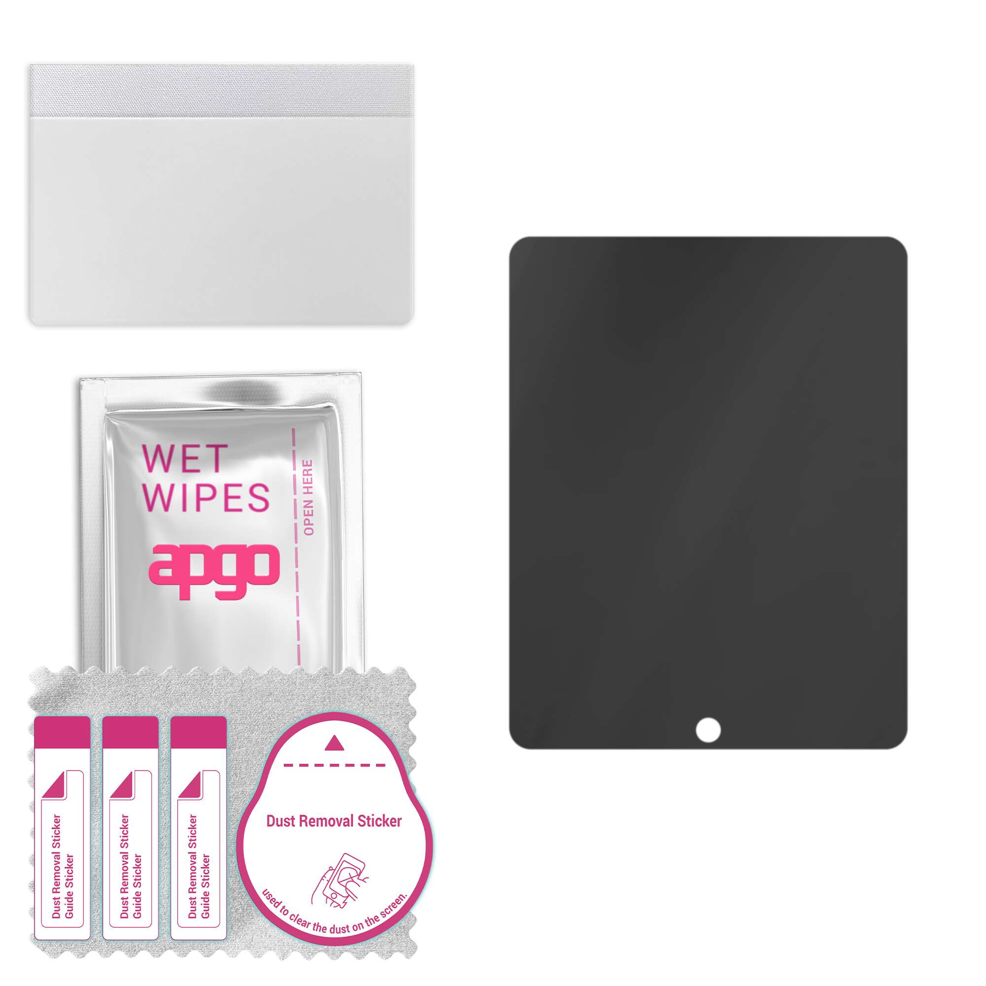 apgo Privacy Matte Hybrid protective glass compatible with Apple iPad Wi-Fi + 3G, flexible nano glass, great replacement for tempered glass, scratch-r
apgo Privacy Matte Hybrid protective glass compatible with Apple iPad Wi-Fi + 3G, flexible nano glass, great replacement for tempered glass, scratch-r