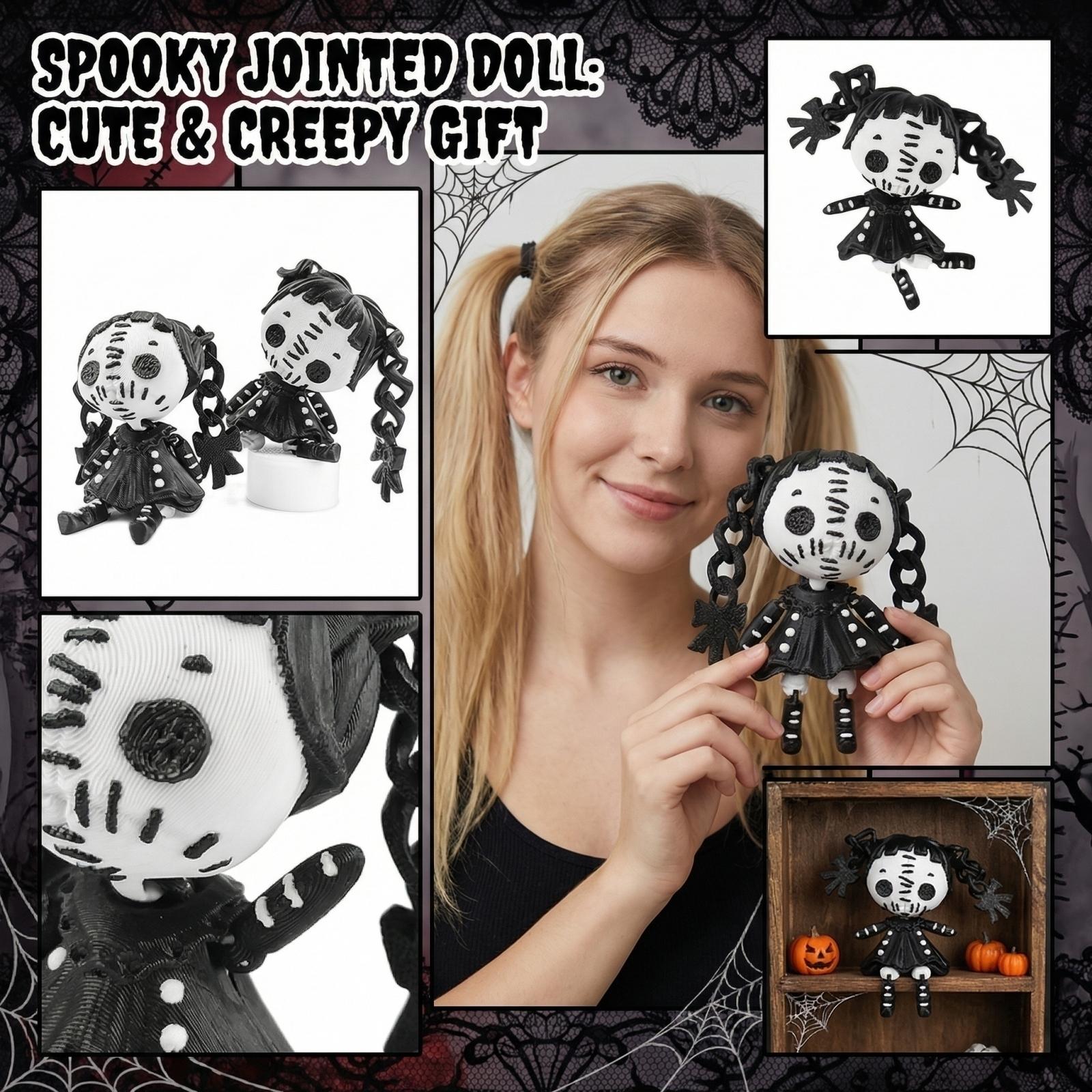 3D Printed Horror Doll With Articulated Joints, Twin-Tailed Girl Cute Gift one size
3D Printed Horror Doll With Articulated Joints, Twin-Tailed Girl Cute Gift one size