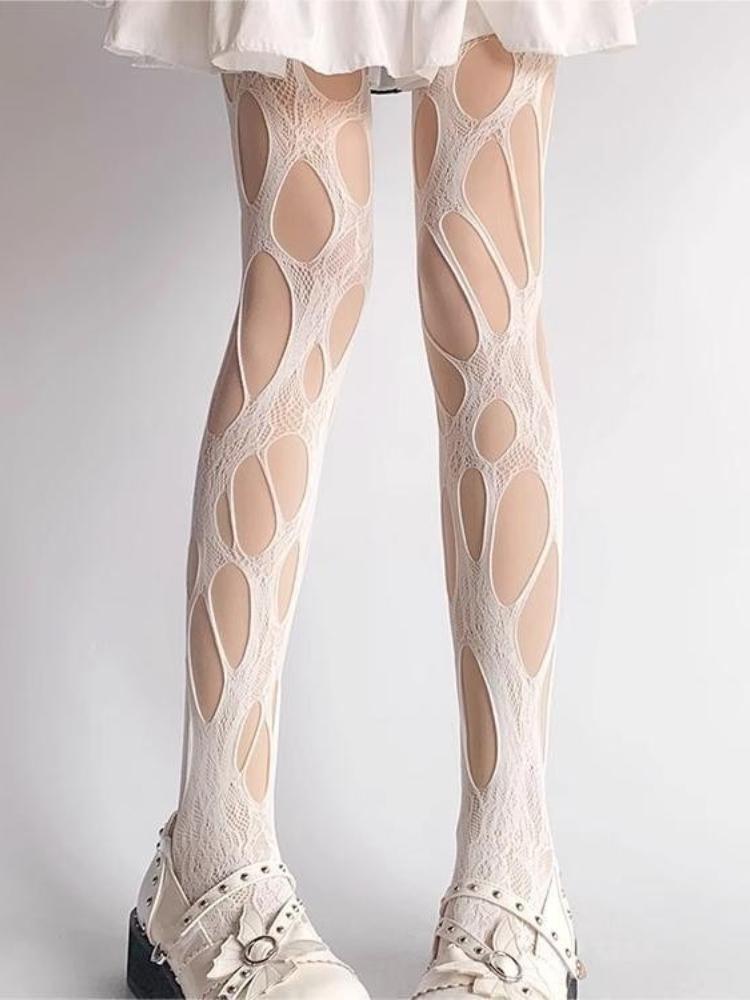 New Color Coffee Tights Gothic Irregular Broken Holes Fishnet Pantyhose Women Sexy Hollow Out Mesh Socks Punk JK Loli Stockings One Size белый
New Color Coffee Tights Gothic Irregular Broken Holes Fishnet Pantyhose Women Sexy Hollow Out Mesh Socks Punk JK Loli Stockings One Size белый