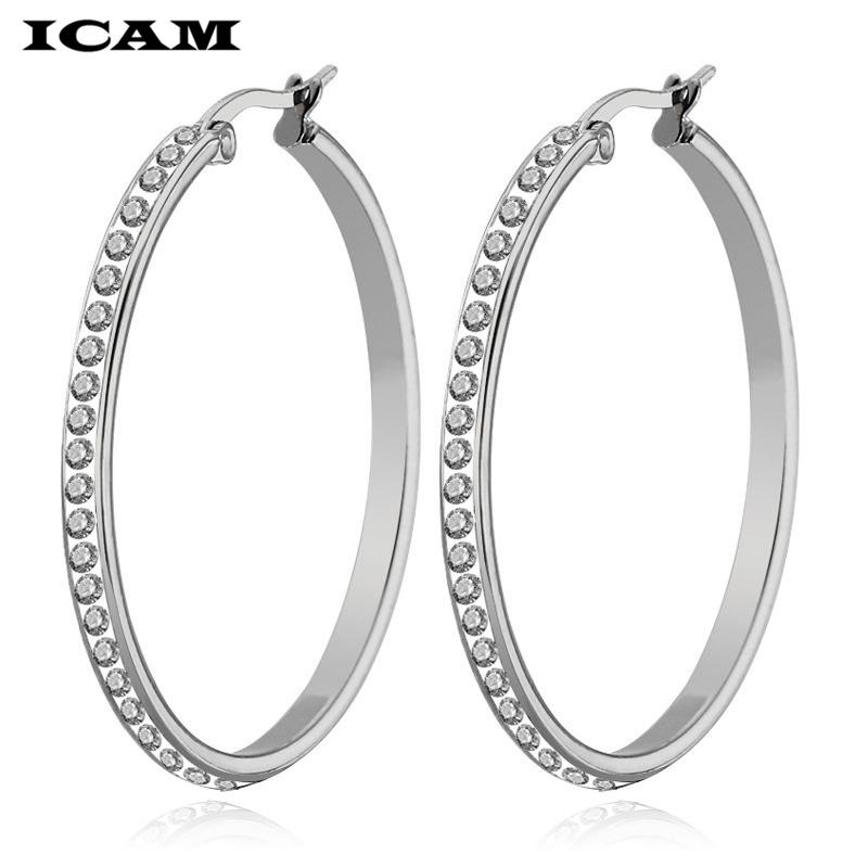 2026 New Fashion Bling Bling Hoop Earrings for Women Shiny Crystal Hollow Round Circle Ear Jewelry Gift for Wedding Brincos 40mm золотий
2026 New Fashion Bling Bling Hoop Earrings for Women Shiny Crystal Hollow Round Circle Ear Jewelry Gift for Wedding Brincos 40mm золотий