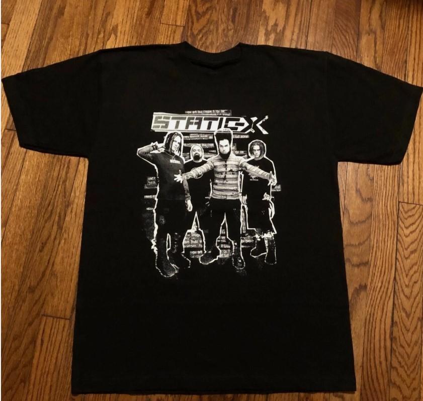 STATIC-X Band In Tour Concert Cotton Black All Size T Shirt For Men Unisex T-Shirt M
STATIC-X Band In Tour Concert Cotton Black All Size T Shirt For Men Unisex T-Shirt M