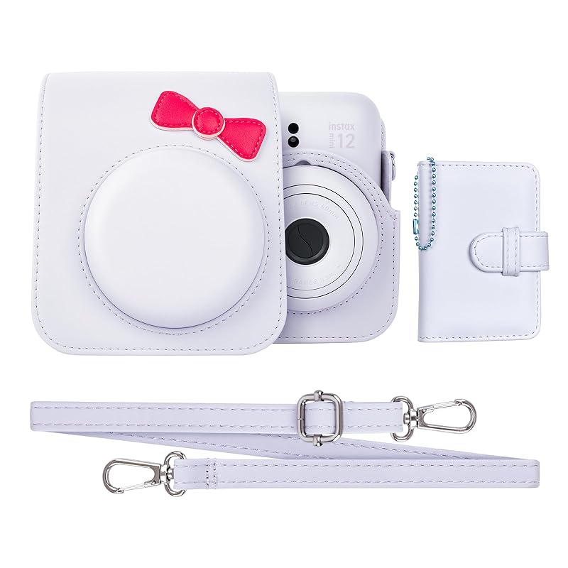 HIYQIN Cute series check case instax mini 12 Case, Fujifilm Instax 12 cases 2-piece set with 28 photo albums Instax 12 camera case With shoulder
HIYQIN Cute series check case instax mini 12 Case, Fujifilm Instax 12 cases 2-piece set with 28 photo albums Instax 12 camera case With shoulder