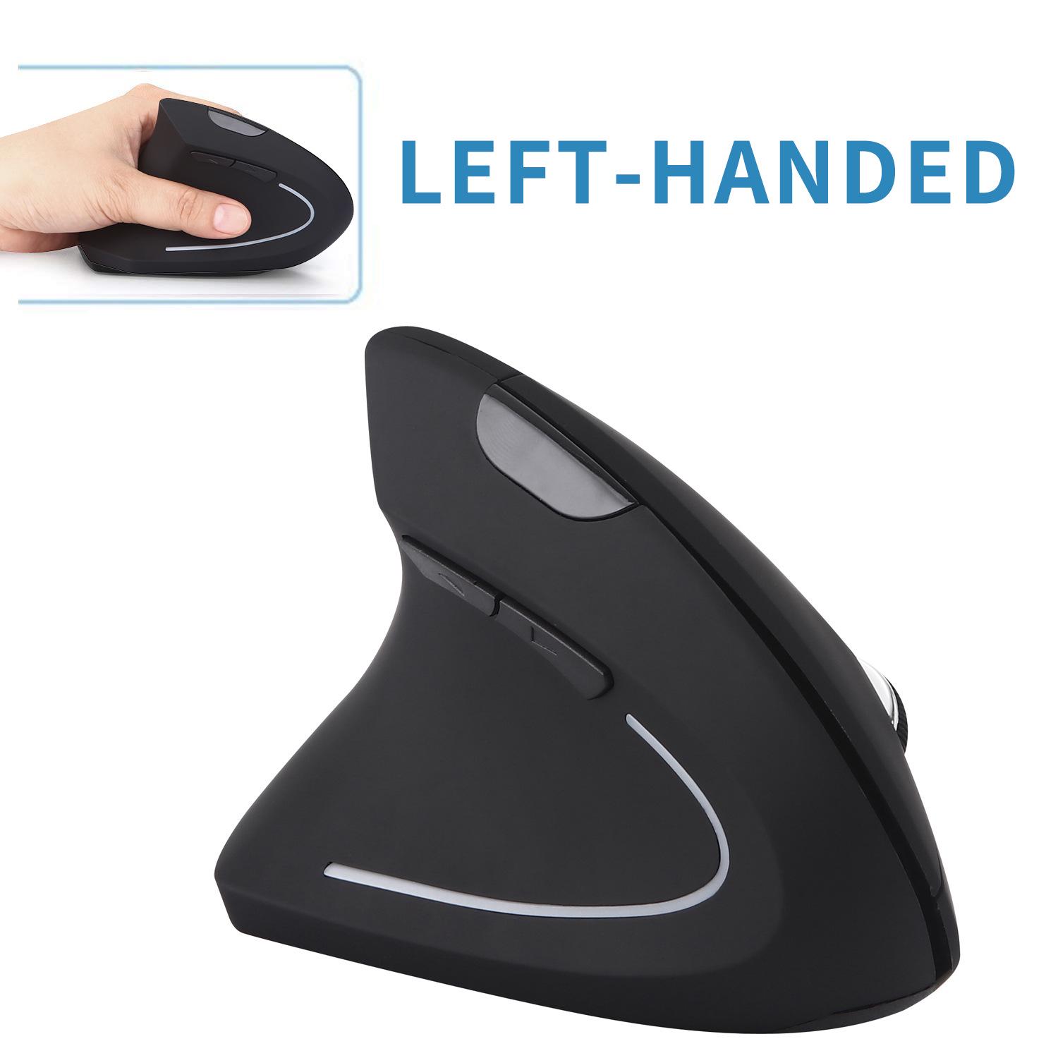 Battery Powered Left Hand Wireless Mouse Ergonomic Vertical Computer Gaming Mice 800/1200/1600 DPI for Laptop PC As Shown A
Battery Powered Left Hand Wireless Mouse Ergonomic Vertical Computer Gaming Mice 800/1200/1600 DPI for Laptop PC As Shown A