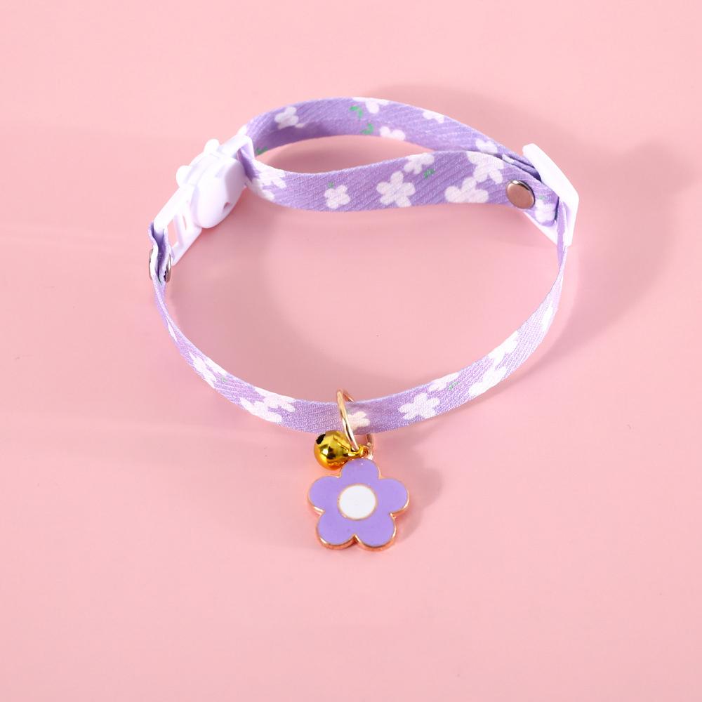 Adjustable Cat Collar Fresh Flower Pet Collar with Bell and Flower Pendant To Prevent Loss for Cats and Puppies Pet Accessories фиолетовый
Adjustable Cat Collar Fresh Flower Pet Collar with Bell and Flower Pendant To Prevent Loss for Cats and Puppies Pet Accessories фиолетовый