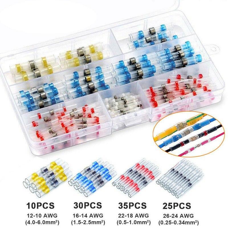 100pcs Waterproof Solder Seal Heat Connector Shrink Butt Connectors Lug Terminals Electrical Wire Car Insulated Terminal
100pcs Waterproof Solder Seal Heat Connector Shrink Butt Connectors Lug Terminals Electrical Wire Car Insulated Terminal