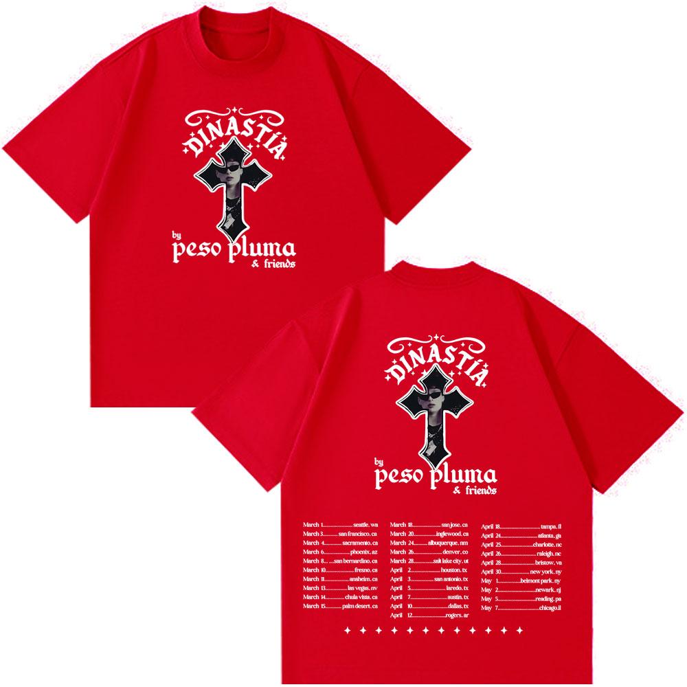 Peso Pluma Dinastia TOUR 2026 Print Tshirt Men Women Fashion Casual Tshirt Shortsleeved Cotton Hiphop Tshirts Streetwear S
Peso Pluma Dinastia TOUR 2026 Print Tshirt Men Women Fashion Casual Tshirt Shortsleeved Cotton Hiphop Tshirts Streetwear S