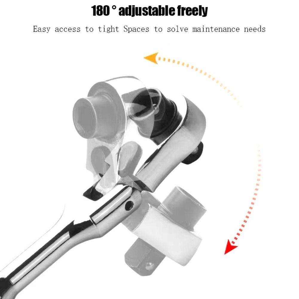Round Handle Mini Wrench Double Ended Quick Spanner Tool Lightweight 2 in 1 Ratchet Wrench Home
Round Handle Mini Wrench Double Ended Quick Spanner Tool Lightweight 2 in 1 Ratchet Wrench Home