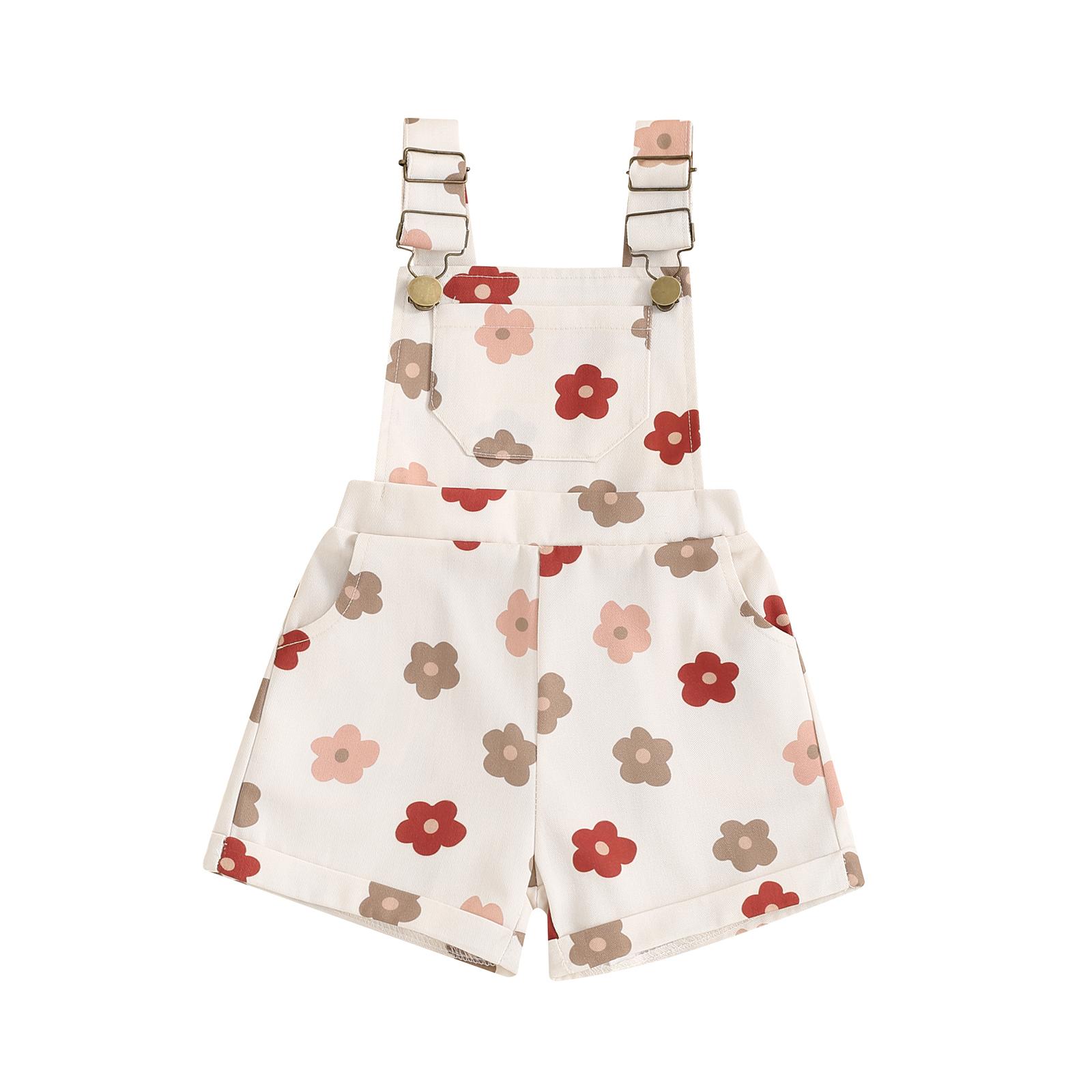 Дитячі комбінезони для дівчат із полуничним/квітковим принтом, імітація джинсової тканини, без рукавів, на бретелях, ґудзиках, кишенях, короткі літні комбінезони 5-6 Years білий
Дитячі комбінезони для дівчат із полуничним/квітковим принтом, імітація джинсової тканини, без рукавів, на бретелях, ґудзиках, кишенях, короткі літні комбінезони 5-6 Years білий
