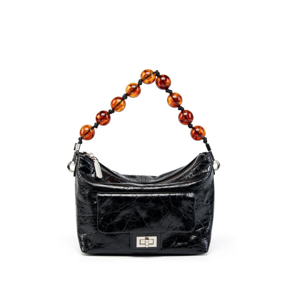 Сумка на плечо из кожи с масляной восковой пропиткой, плиссированная женская сумка, сумка на цепочке из бусин, сумка кроссбоди, ручная сумка чёрный
Сумка на плечо из кожи с масляной восковой пропиткой, плиссированная женская сумка, сумка на цепочке из бусин, сумка кроссбоди, ручная сумка чёрный