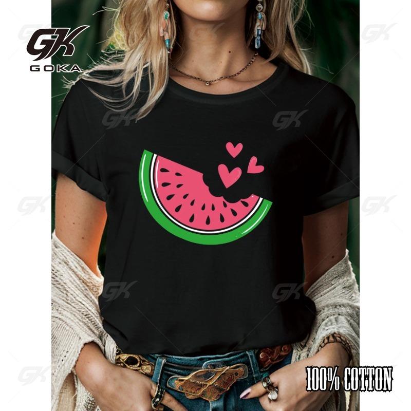 Watermelon Heart Women s T-shirt Summer Fashion Short Sleeved T-shirt Top Printed O-neck Casual Street T-shirt Women s Clothing 4XL
Watermelon Heart Women s T-shirt Summer Fashion Short Sleeved T-shirt Top Printed O-neck Casual Street T-shirt Women s Clothing 4XL